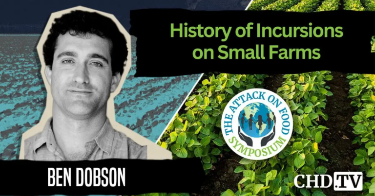 History of Incursions on Small Farms — Benjamin Dobson